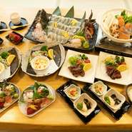 ※季節や仕入れ状況・または人数によって料理の内容が変わります。
※記載の金額は全て税込み価格となっております。