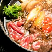 こだわりの和牛すき焼き