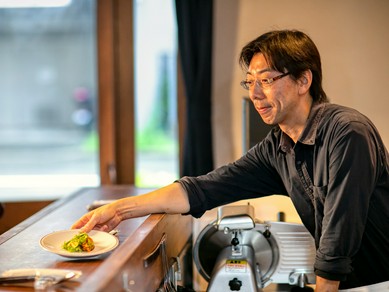 シェフの技を望める特等席