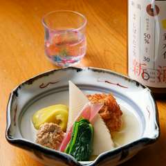 『炊き合わせ』（懐石コースの中の一品）