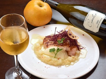 肉の甘みと梨の風味。季節を感じる極上のマリアージュを堪能『夢味ポークステーキ　梨ソース』