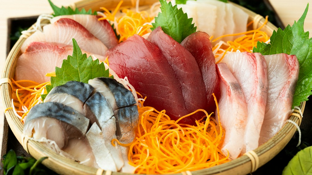 店長自ら選び抜いた新鮮魚介が並ぶ『お刺身盛り合わせ』