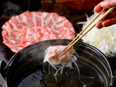 三櫂屋名物の「豚しゃぶ」
