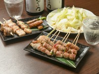 豚バラと野菜やチーズの組み合わせを楽しむ『野菜巻き串』