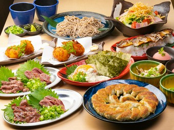 おすすめメニューが楽しめる『餃子マフィアコース』