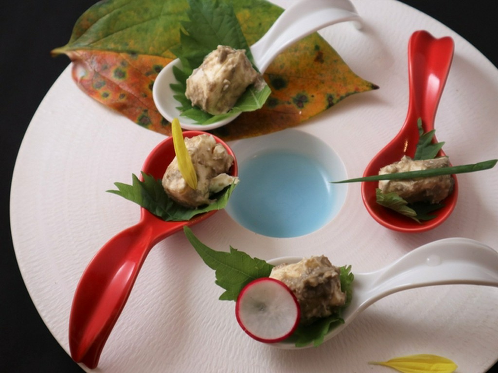 クリームチーズのカニ味噌合え