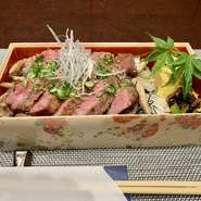 質の良い国産牛サーロインを使用しています。