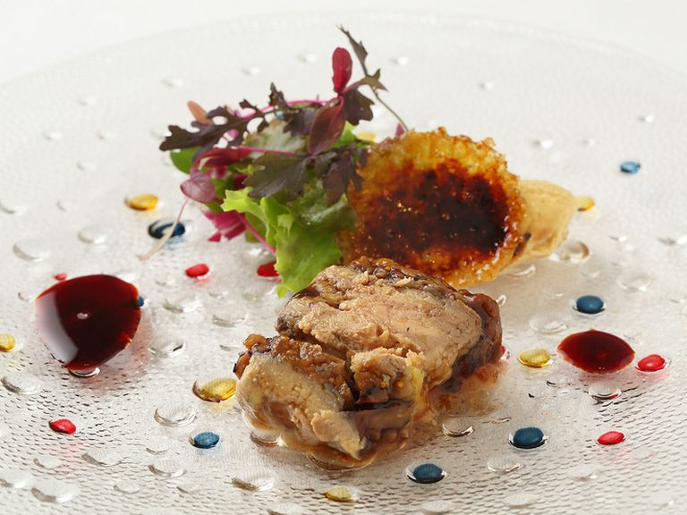 『フォアグラ、いちじく、くるみのテリーヌ』