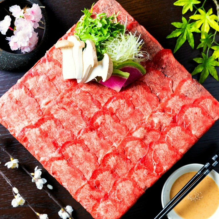 【リピート率No.1】ヘルシーで食べ応え◎牛タンしゃぶしゃぶ