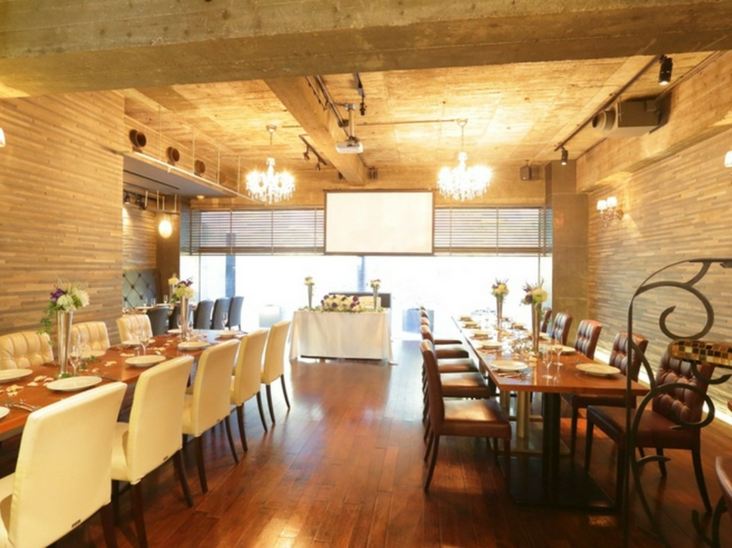 結婚式の一次会や二次会にはもちろん、セミナーなどの利用も可能