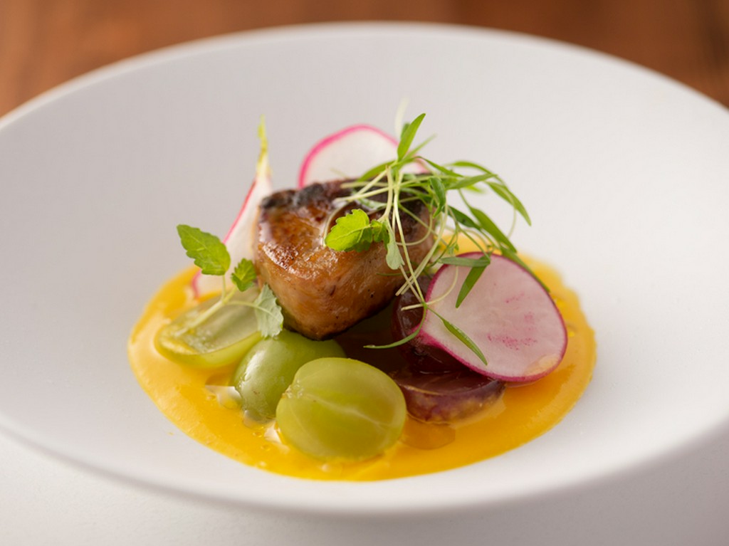 さっぱりと味わえる『フォアグラ　鮑　和椎茸』