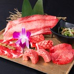 タン/厚切りタン/タンスティック/カルビタンの柚子胡椒和え/極上牛タン一本丸々炙り(梅肉仕立ての香味野菜付き)