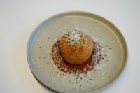 チーズ入りナポリタンリゾットのフライ
