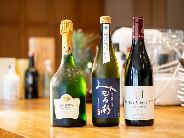 ソムリエ厳選。美酒と本格フレンチとのマリアージュ