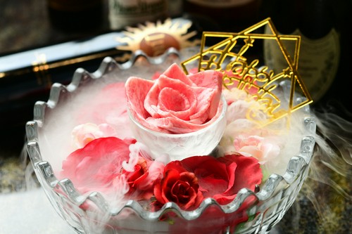 happy　birthday肉花