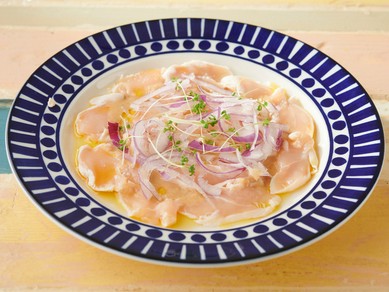 大山鶏ささみカルパッチョ