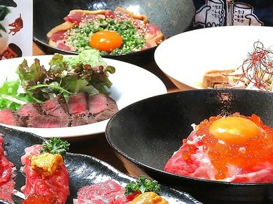 肉寿司やステーキ付食放♪