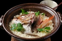 明石　天然鯛の土鍋ご飯