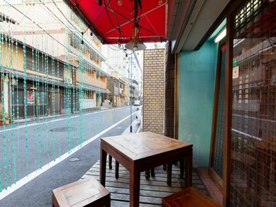 テラス席がある