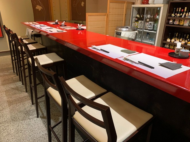 カウンター席がある