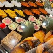 握りの他、酒の肴、焼魚、太巻、稲荷寿司等ございます。
お値段のご相談も承ります。