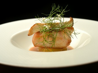 季節の魚介の一皿