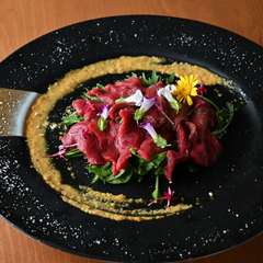 極上！！『会津産馬刺しのカルパッチョ』