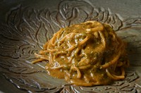 濃厚な味わいの『北海道の北斗雲丹と生海苔のアルガバターソース』