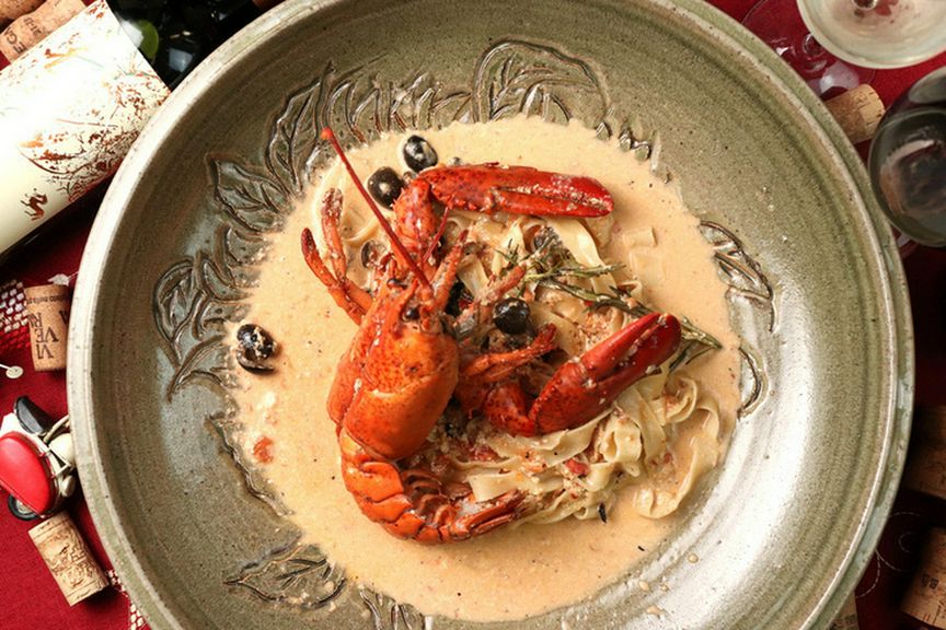 限定2食 オマール海老のシチリア風クリームソース