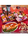 オーナーシェフが手作りの拘り生お節です。
・魚の重
・肉の重
・金目鯛煮付け

お受け渡し日　12/31