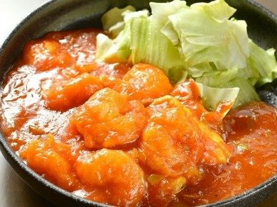 おすすめ！エビのチリソース煮