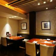 半個室2～4席（最大8名様利用可）