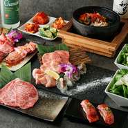 特選タンや、上ミスジなど大変人気メニューを詰め込んだ、当店一番人気のコースとなっております。デートや接待など様々な場面で利用して頂けると思いますので、是非ご利用ください。