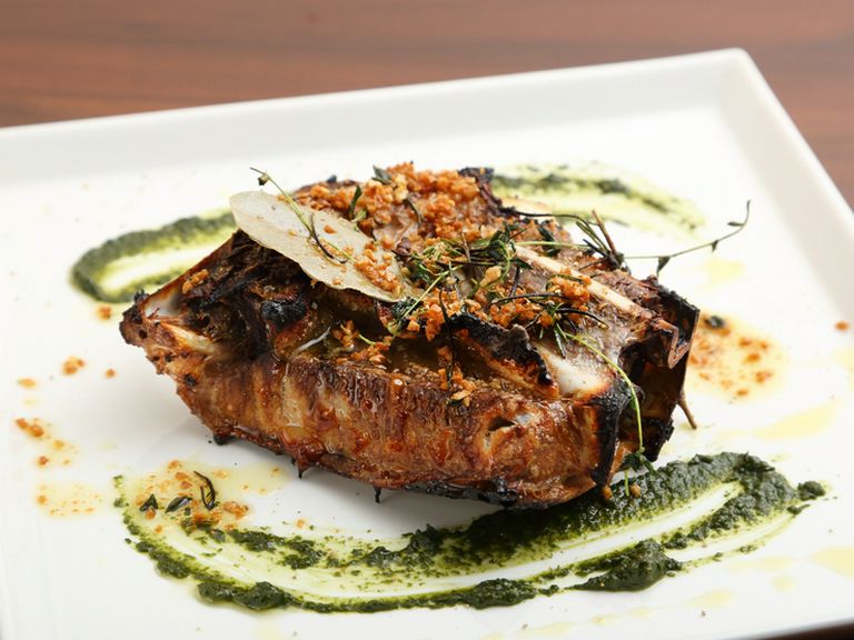 マグロのカマ ガーリック焼き