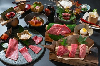 季節肉料理＆近江牛/但馬玄の全１０品コース【江洲コース】