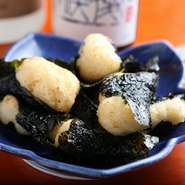 その都度、山芋を擦ってほっくり揚げております。