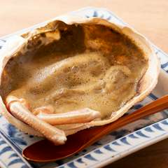 蟹の甲羅焼き