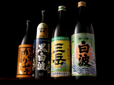 お料理にぴったり合う焼酎に酔いしれて