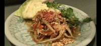 青パパイヤのスパイシーサラダです。