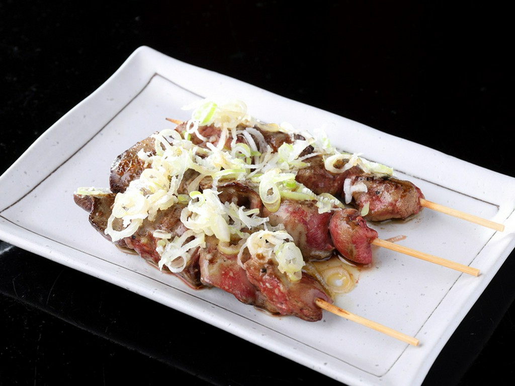 ネギ塩レバー焼き