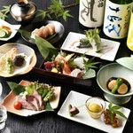 当店の髄を集めた魅力ある食材を贅沢に楽しめる最上級のコースです。
お料理のみ10500円(税込)となります。