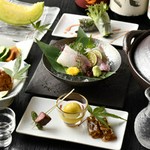 魚の王様クエをしゃぶしゃぶで堪能して頂けるコースです。