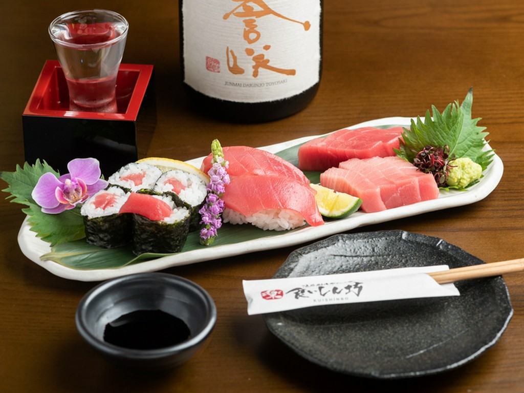 赤身、中とろ、大とろ。自らの舌で、それぞれの違いを楽しむ『本まぐろづくし』