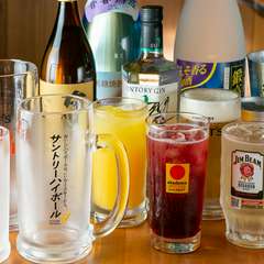 メニュー全てがフリードリンクの対象となる『飲み放題』