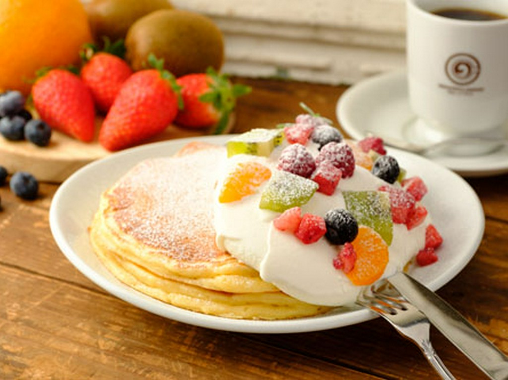 一番人気！オリジナルミックス粉を使用したパンケーキ