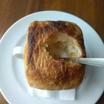 カップスープのキノコ風　(毎日限定10食)
季節替わりのスープをカップに注ぎ、パイで焼き上げますバターの香りが香ばしく最高(^o^)丿　※単品￥800