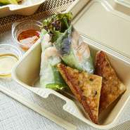 生春巻＆海老トースト　2切ずつ