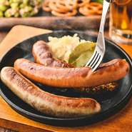 特製ドイツソーセージ３種盛合せ Three Sausage Platter