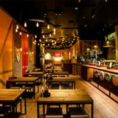 ドイツのビアホールをイメージした店内