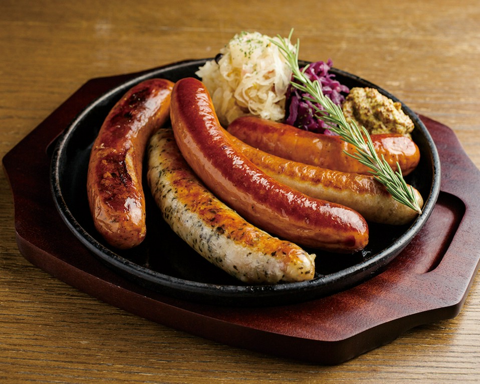 特製ドイツソーセージ５種盛り Five Sausage Platter